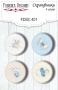 Set mit 4 Flair-Buttons zum Scrapbooking My little mousy boy #401