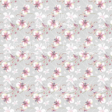 Blatt doppelseitiges Papier für Scrapbooking Tender Orchid #6-03 12"x12"