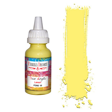 Acrylic paint Lemon 40 ml