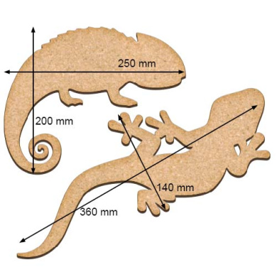 art-board-chameleon-and-lizard - 2