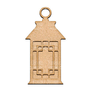  Art board Decorative lantern 15,5х30 cm