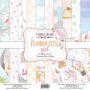 Double-sided scrapbooking paper set Funny fox girl 12"x12", 10 sheets