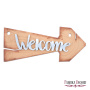 Blank for decoration "Welcome" #122 - 1
