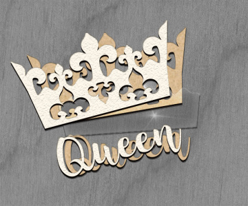 Mega shaker dimension set, 15cm x 15cm, Figured frame Queen - 2