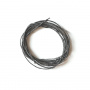 Round wax cord, d=1mm, color Gray