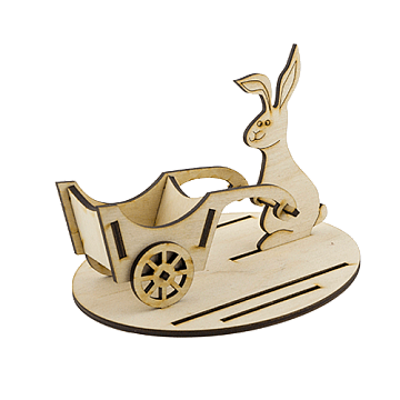 Blank for decoration "Rabbit with cart" #257 