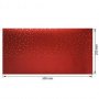 Skóra PU do oprawiania ze złotym tłoczeniem, wzór Golden Drops Red, 50cm x 25cm 