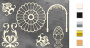 Spanplatten-Set Antike Dekorationen #2 #676