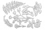 Набор чипбордов Летняя ботаника 10х15 см #077