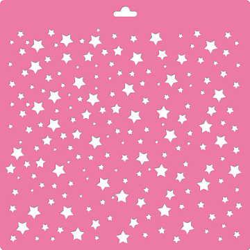 Stencil for decoration XL size (30*30cm), Stars #170
