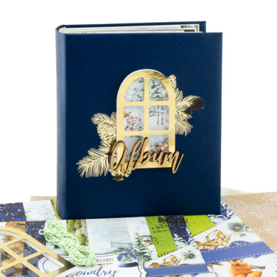 christmas photo album "country winter" 20cm x 15cm, diy creativity kit #06 - 2 christmas photo album "country winter" 20cm x 15cm, diy creativity kit #06 - 2
