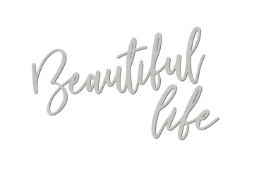 Chipboard "Beautiful life" #427 - 2
