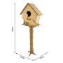 Blank for decoration "Birdhouse" on a figured leg, #361 - 0