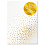 Arkusz octanowy ze złotą folią, motiw Golden Maxi Drops A4 z wytłoczeniem