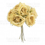  Bouquet of peonies sepia, 6pcs