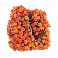 набор сахарных ягод калины оранжевый 20шт