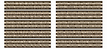 Set of stripes with pictures for decoration Greeting card inscriptions #1