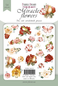 Set of die cuts Miracle flowers, 54 pcs - 2 Set of die cuts Miracle flowers, 54 pcs - 2