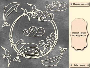 Megatekturka "Ramka delfina" #040