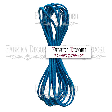 Elastic round cord, color Blue