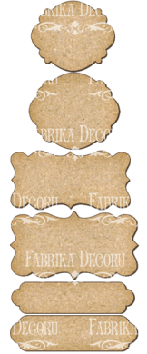 set of mdf ornaments for decoration #115 - 2