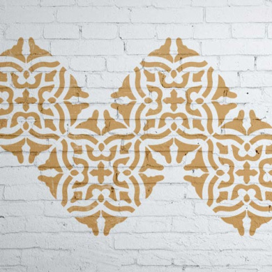 трафарет многоразовый 14x14см барокко плитка #327 фабрика декору - 2 трафарет многоразовый 14x14см барокко плитка #327 фабрика декору - 2