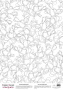 Деко веллум (лист кальки с рисунком) Цветочный принт, А3 (29,7см х 42см)