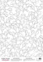 Deco vellum colored sheet Floral print, A3 (11,7" х 16,5")