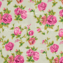 Stoffzuschnitt 35X75 Leuchtend rosa Rosen