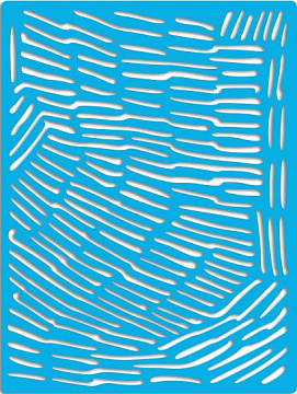Stencil reusable, 15 cm x 20 cm Abstract boho pattern, #449