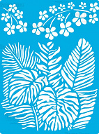 Stencil for crafts 15x20cm Exotic leaves #394