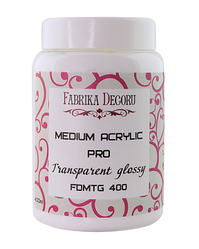 Medium acrylic transparent glossy 400 ml