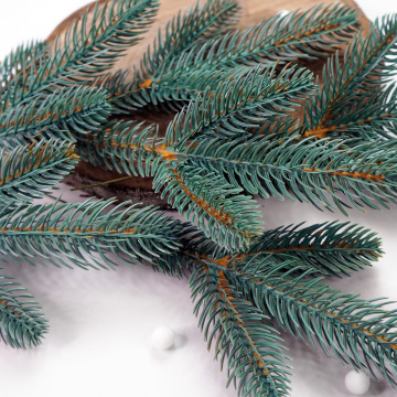 Set of artificial Christmas tree branches Azure Blue maxi 6 pcs - 2