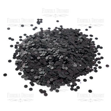 Sequins Round flat, black, #401 - 2 Sequins Round flat, black, #401 - 2