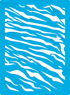 Stencil for crafts 15x20cm Tiger print #421