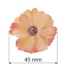 Daisy flower peach with coral, 1 pc - 1
