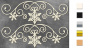 Набор чипбордов Бордюр со снежинками 10х15 см #625