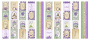 Double-sided scrapbooking paper set Lavender Provence 12"x12", 10 sheets - 12
