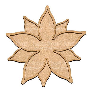  Art board Poinsettia 30х30,5 cm