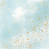 лист односторонней бумаги с фольгированием, дизайн golden pion, color azure watercolor, 30,5см х 30,5см