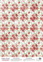 deco vellum colored sheet poppy background, a3 (11,7" х 16,5")