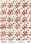 Deco vellum colored sheet Poppy background, A3 (11,7" х 16,5")