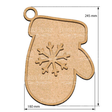  Art board Mitten 18х24,5 cm - 2
