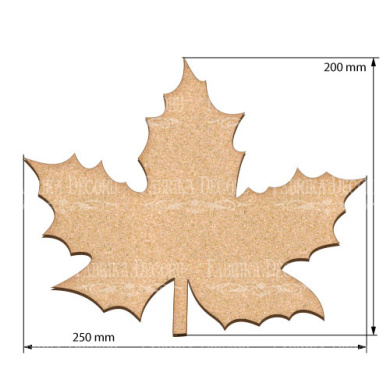 art-board-maple-leaf-25-20-cm - 2