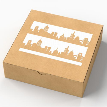 Stencil for crafts 8x27cm "City 2" #073 - 2 Stencil for crafts 8x27cm "City 2" #073 - 2