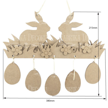 заготовка для декорирования "пасхальные зайчики" #136  - 2