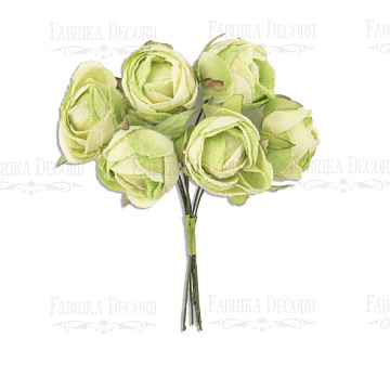  Bouquet of peony bud light green, 6pcs