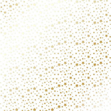 лист односторонней бумаги с фольгированием, дизайн golden stars white, 30,5см х 30,5см