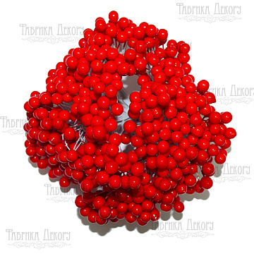 Set lacquer guelder rose berries Red 20pcs