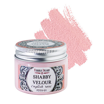 Shabby velour paint English Rose